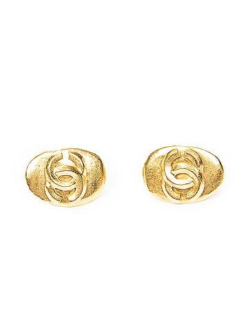 Chanel CC Oval Clip On Earrings (view 1)