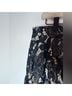 Express 100% Nylon 100% Polyester Floral Black Tan Formal Skirt Size 10 - photo 4