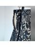 Express 100% Nylon 100% Polyester Floral Black Tan Formal Skirt Size 10 - photo 8