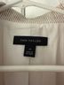Ann Taylor Stripes White Tan Blazer Size 14 - photo 3