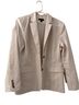 Ann Taylor Stripes White Tan Blazer Size 14 - photo 1