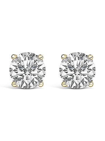 Haus of Brilliance 14K Yellow Gold 2.00 Cttw Lab Grown Diamond Solitaire Stud Earrings (view 1)