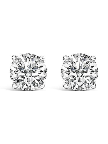 Haus of Brilliance 14K White Gold 2.00 Cttw Lab Grown Diamond Solitaire Stud Earrings (view 1)