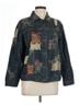 Chico's 100% Cotton Graphic Blue Chico's Denim Jacket Size L - photo 1