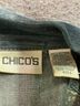 Chico's 100% Cotton Graphic Blue Chico's Denim Jacket Size L - photo 5