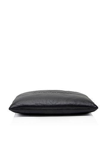 Saint Laurent Saint Laurent Lambskin Logo Puffy Pouch (view 2)