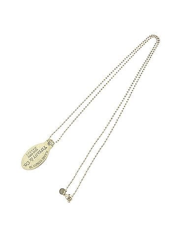 Tiffany & Co. TIFFANY&amp;Co. Tiffany Vintage Return to Oval Tag Necklace, Sterling Silver 925, Accessory, 98582 (view 1)