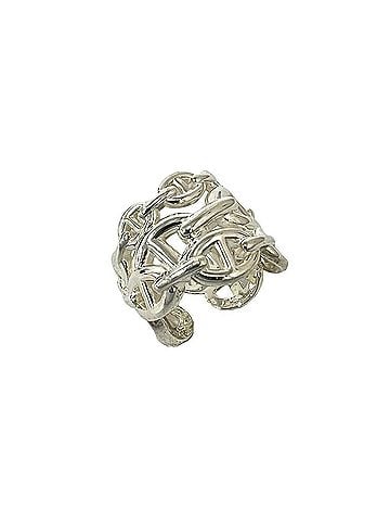 Hermès HERMES Hermes Enchainée GM Ring, Sterling Silver 925, Accessory, Men's &amp; Women's, Silver, 33099 (view 1)