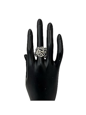 Hermès HERMES Hermes Enchainée GM Ring, Sterling Silver 925, Accessory, Men's &amp; Women's, Silver, 33099 (view 2)
