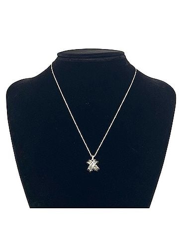Tiffany & Co. TIFFANY&amp;Co. Tiffany Vintage Signature Cross Necklace, Sterling Silver 925 Pendant Choker, 609-1 (view 2)