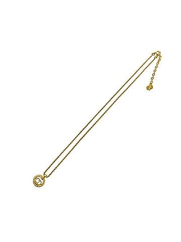 Christian Dior Christian Dior Vintage CD Logo Necklace GP Accessory Pendant Gold 633-7 (view 1)