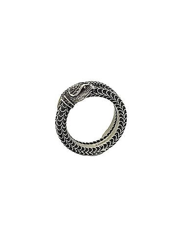 Gucci GUCCI Garden Snake Ring, Sterling Silver 925, Men's Accessory, 189-1 (view 1)