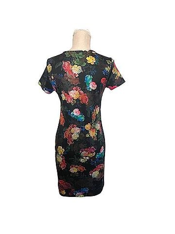 Romeo & Juliet Couture Gothic Neon Rose Casual Dress (view 2)