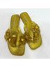 Jeffrey Campbell Print Gold Multi Color Sandals Size 7 - photo 4