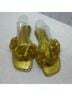 Jeffrey Campbell Print Gold Multi Color Sandals Size 7 - photo 9