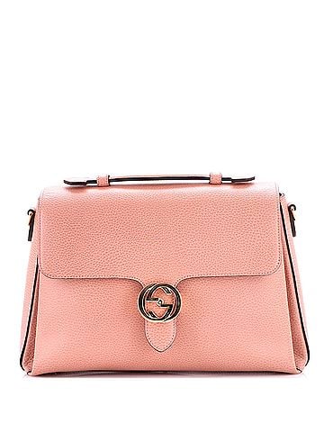 Gucci Interlocking Top Handle Bag Leather Medium (view 1)