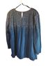 Adrianna Papell 100% Polyester Blue Long Sleeve Blouse Size 2X - photo 2
