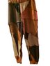 Akira 100% Cotton 65% Polyester 35% Cotton Color Block Multi Color Brown Tan Black Burgundy Sweatpants Size XL - photo 2