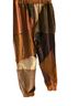 Akira 100% Cotton 65% Polyester 35% Cotton Color Block Multi Color Brown Tan Black Burgundy Sweatpants Size XL - photo 1
