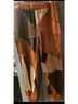 Akira 100% Cotton 65% Polyester 35% Cotton Color Block Multi Color Brown Tan Black Burgundy Sweatpants Size XL - photo 6