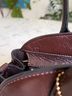 Coach 100% Leather Brown Gold Shoulder Bag One size - photo 11