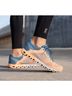 On Cloud 100% Mesh Color Block Blue Tan Orange Sneakers Size 8 - photo 3