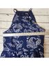 Express 100% Polyester Floral Blue White Casual Dress Size S - photo 8