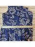 Express 100% Polyester Floral Blue White Casual Dress Size S - photo 9
