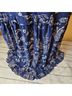 Express 100% Polyester Floral Blue White Casual Dress Size S - photo 6