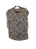Tory Burch 100% Silk Leopard Print Tan Brown Black Ivory Sleeveless Blouse Size 6 - photo 1
