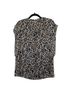Tory Burch 100% Silk Leopard Print Tan Brown Black Ivory Sleeveless Blouse Size 6 - photo 2
