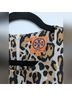 Tory Burch 100% Silk Leopard Print Tan Brown Black Ivory Sleeveless Blouse Size 6 - photo 3
