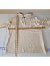 St. John 100% Silk Ivory Long Sleeve Button-Down Shirt Size 16 - photo 6