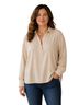 St. John 100% Silk Ivory Long Sleeve Button-Down Shirt Size 16 - photo 1