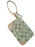 Coach Print Brown Gold Leather Wristlet One size - photo 2