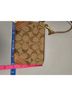 Coach Print Brown Gold Leather Wristlet One size - photo 5