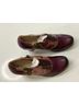 Elite 100% Leather Floral Burgundy Ankle Boots Size 9 - photo 5