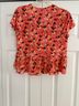 Gap Floral Multi Color Short Sleeve Blouse Size XS - photo 3