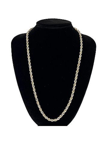 Tiffany & Co. TIFFANY&amp;Co. Tiffany Twist Rope Necklace, Sterling Silver 925, 18K Yellow Gold, Accessory, Silver, Item Number 32058 (view 2)