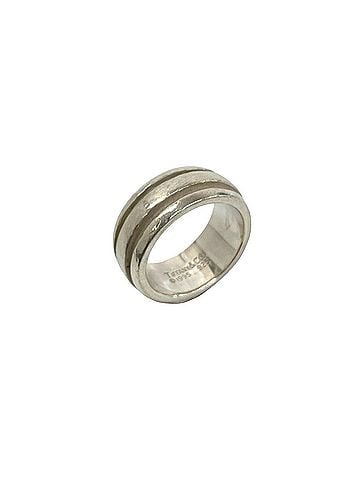 Tiffany & Co. TIFFANY&amp;Co. Tiffany Grooved Double Line Ring, Sterling Silver 925, Accessory, Silver, 26122 (view 1)