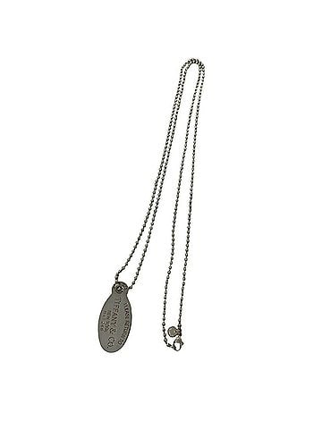 Tiffany & Co. TIFFANY&amp;Co. Tiffany Return to Oval Necklace, Sterling Silver 925, Accessory, Item Number 28132 (view 1)