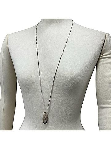 Tiffany & Co. TIFFANY&amp;Co. Tiffany Return to Oval Necklace, Sterling Silver 925, Accessory, Item Number 28132 (view 2)