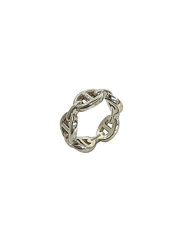 Hermès HERMES Vintage Chaine d'Ancre Enchainée PM Ring, Sterling Silver 925, Accessory, Item Number 24285 (view 1)
