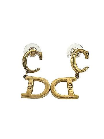 Christian Dior Christian Dior Vintage CD Motif Earrings, GP Gold, 31620 (view 1)
