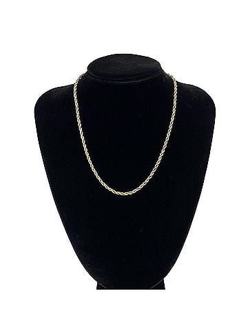Tiffany & Co. TIFFANY&amp;Co. Tiffany Twist Rope Necklace, Sterling Silver 925, 18K Yellow Gold, Accessory, 46161 (view 2)