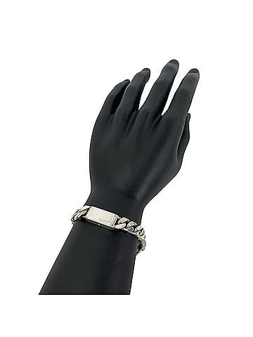Gucci GUCCI Vintage Cuban Link Chain Bracelet, Sterling Silver 925, Bangle, Accessory, 07009 (view 2)