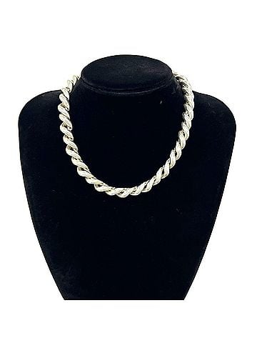 Hermès HERMES Vintage Torsade MM Necklace, Sterling Silver 925, Accessory, Choker, Silver, Item Number 25580 (view 2)