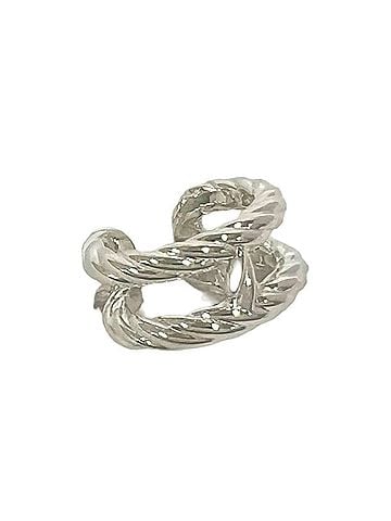 Hermès HERMES Hermes Area Ring, Sterling Silver 925, Accessory, Men's &amp; Women's, Silver, 19620 (view 1)