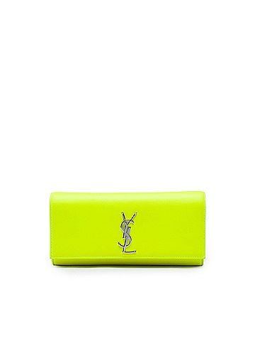 Saint Laurent Smooth Leather Cassandre Clutch (view 1)