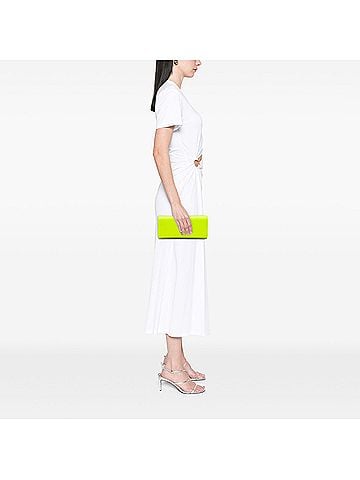 Saint Laurent Smooth Leather Cassandre Clutch (view 2)